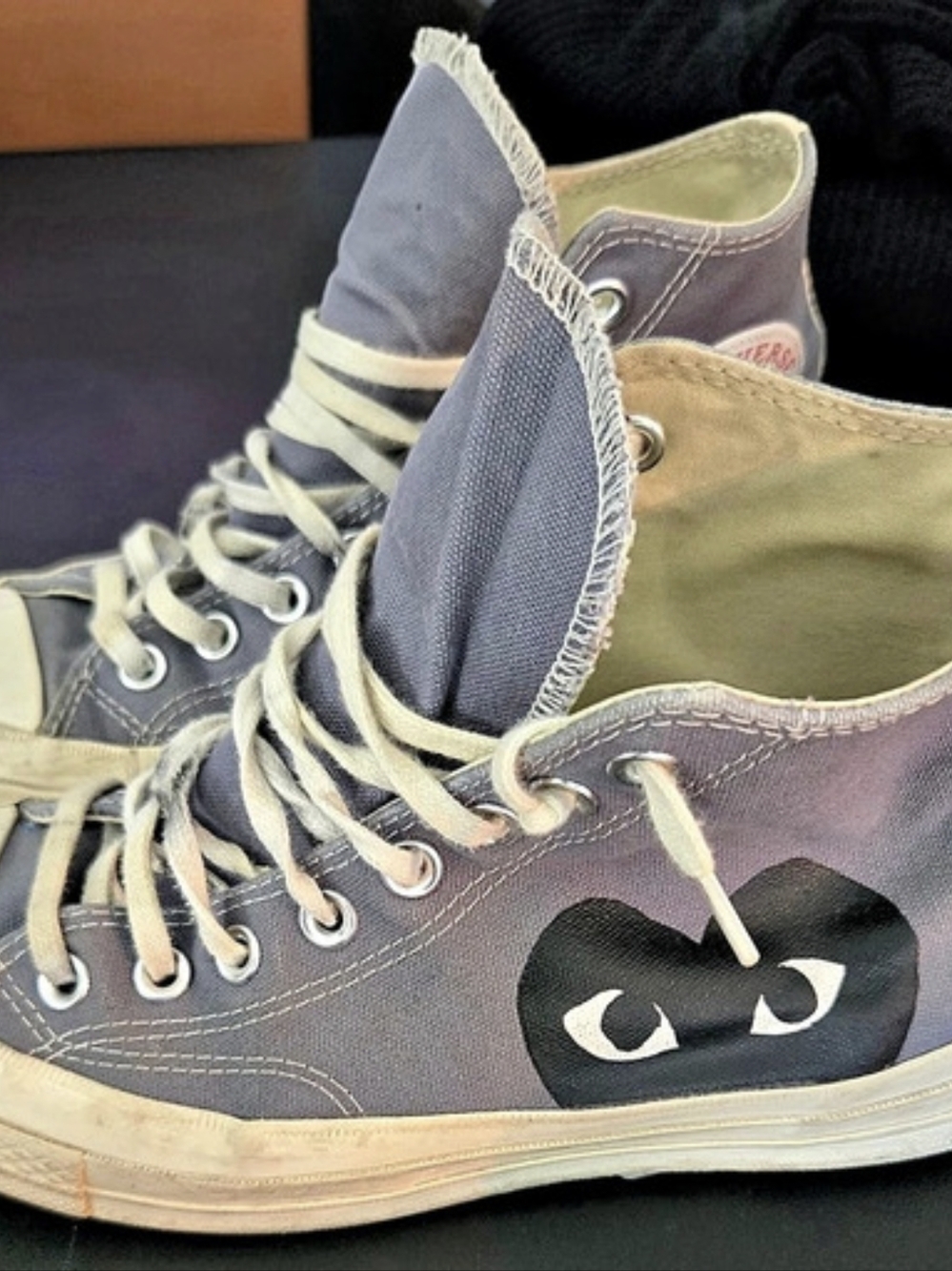 Comme Des Garcons PLAY X Converse Chuck 70 Hi Sneakers